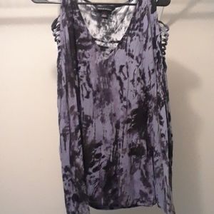 Rock & Republic Cold Shoulder Tie Dye Top
